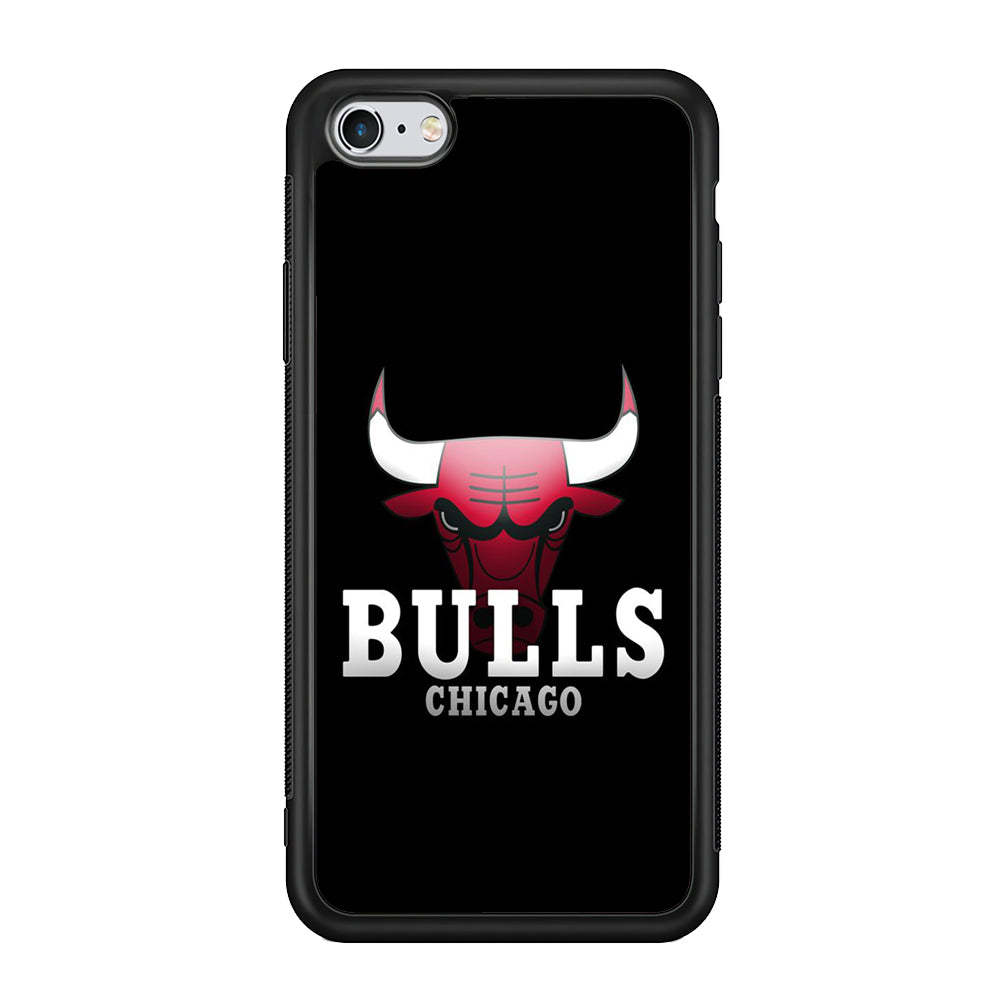 NBA Chicago Bulls Basketball 002 iPhone 6 | 6s Case-Phone Case-Rubber Black (2D Case)-Altracase