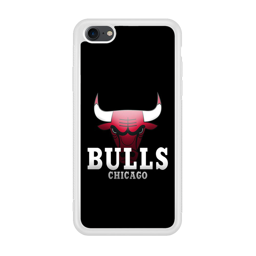 NBA Chicago Bulls Basketball 002 iPhone 7 Case-Phone Case-Rubber White (2D Case)-Altracase