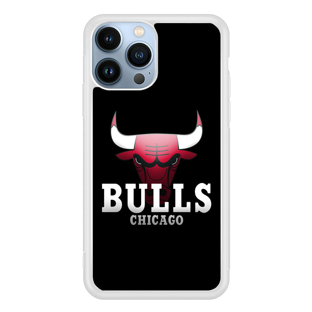 NBA Chicago Bulls Basketball 002 iPhone 13 Pro Case-Phone Case-Rubber White (2D Case)-Altracase
