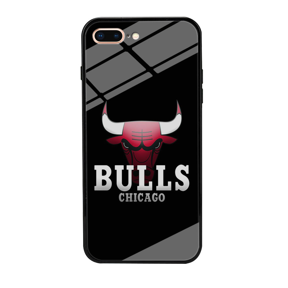 NBA Chicago Bulls Basketball 002 iPhone 8 Plus Case-Phone Case-Tempered Glass Case-Altracase