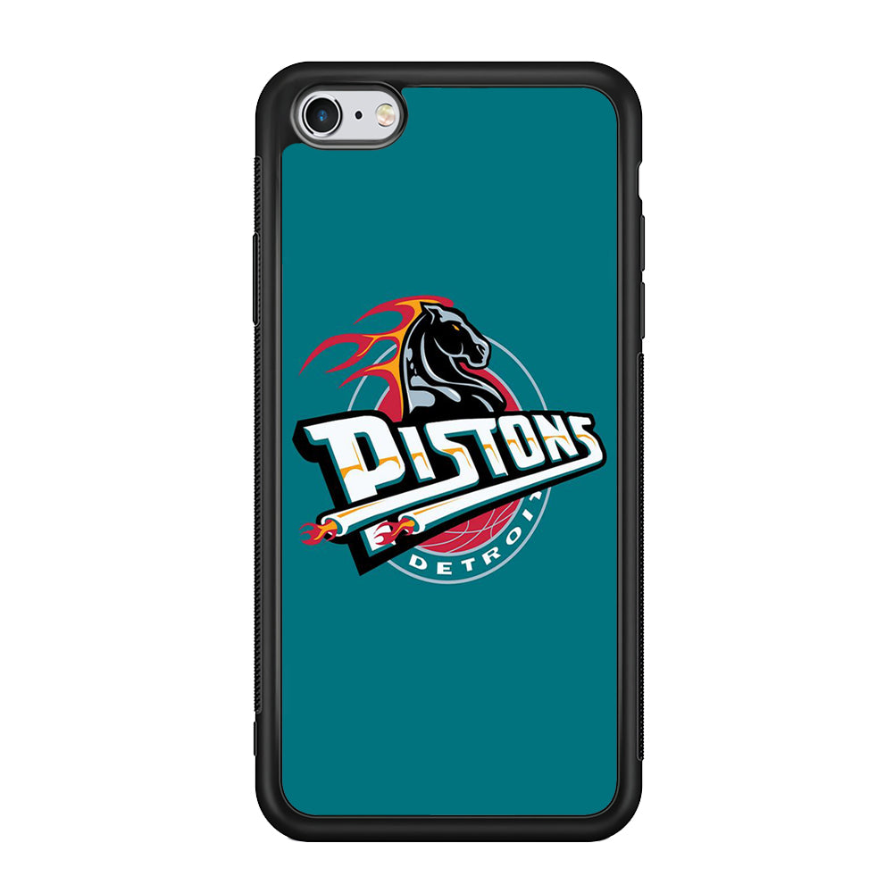 NBA Detroit Pistons Basketball 001 iPhone 6 | 6s Case-Phone Case-Rubber Black (2D Case)-Altracase