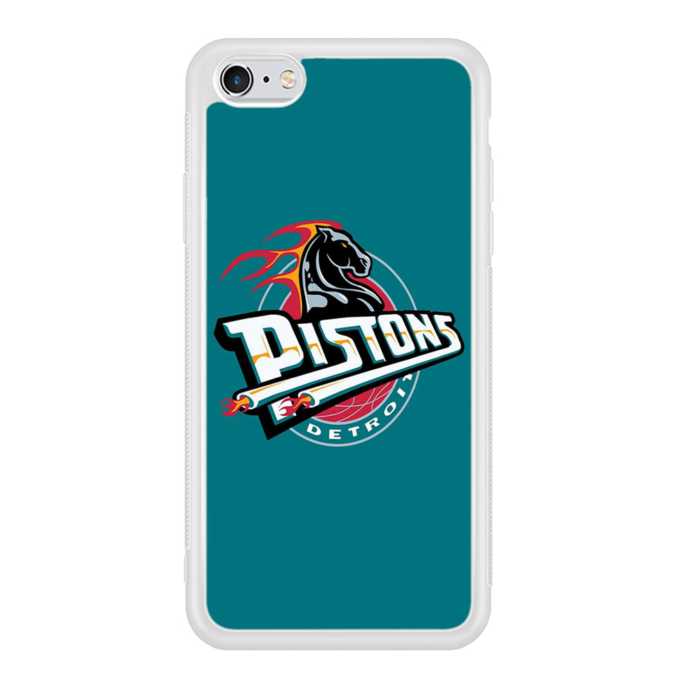 NBA Detroit Pistons Basketball 001 iPhone 6 | 6s Case-Phone Case-Rubber White (2D Case)-Altracase