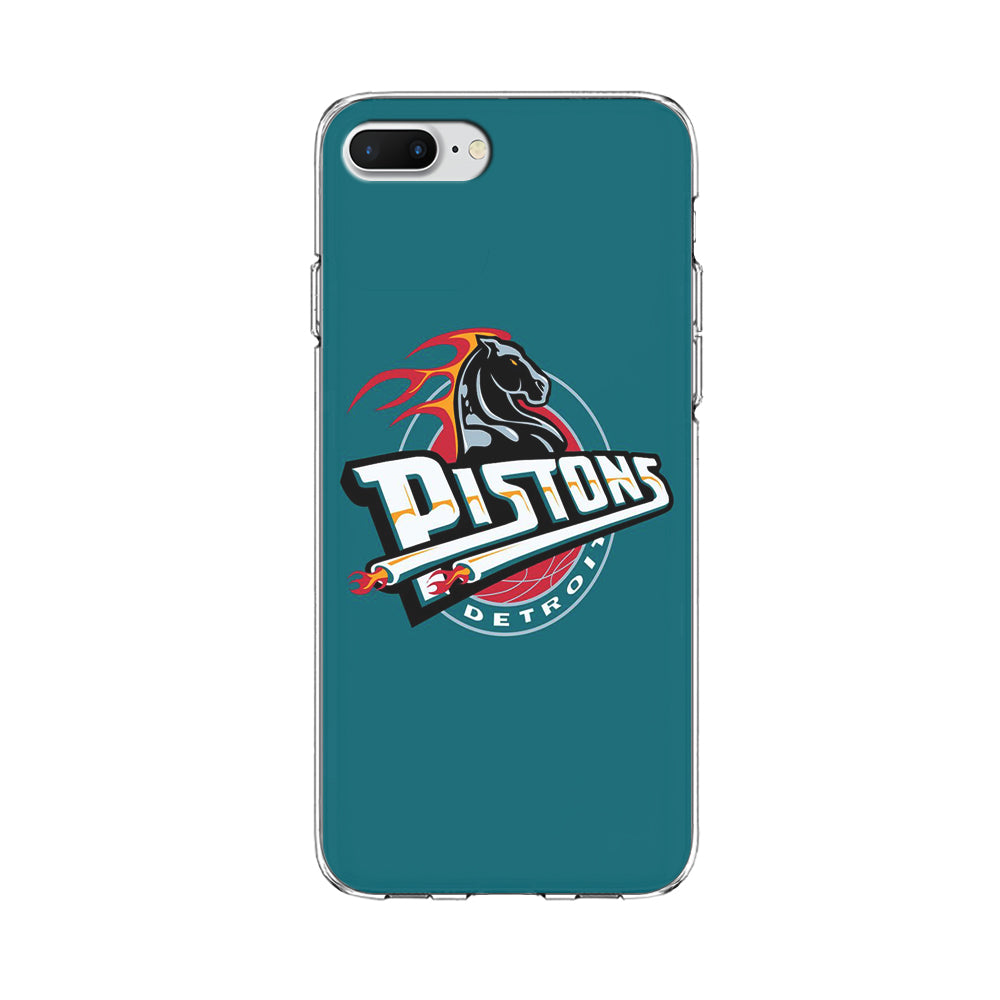 NBA Detroit Pistons Basketball 001 iPhone 8 Plus Case-Phone Case-Clear Soft Case-Altracase