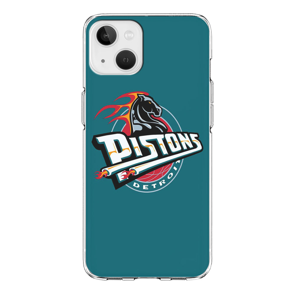 NBA Detroit Pistons Basketball 001 iPhone 13 Mini Case-Phone Case-Clear Soft Case-Altracase