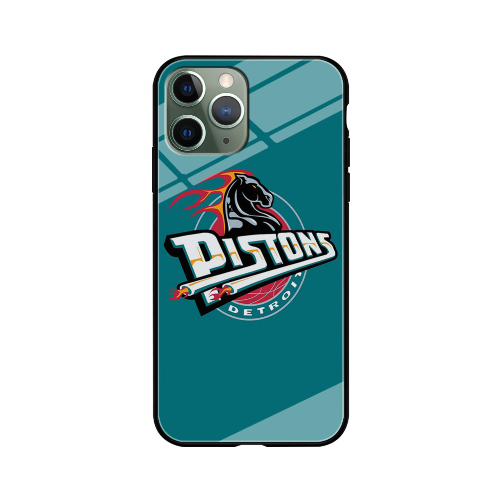 NBA Detroit Pistons Basketball 001 iPhone 11 Pro Max Case-Phone Case-Tempered Glass Case-Altracase