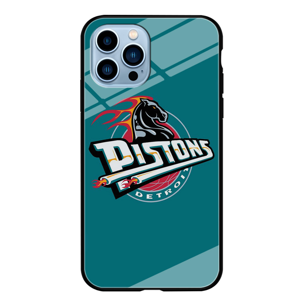 NBA Detroit Pistons Basketball 001 iPhone 15 Pro Case-Phone Case-Tempered Glass Case-Altracase