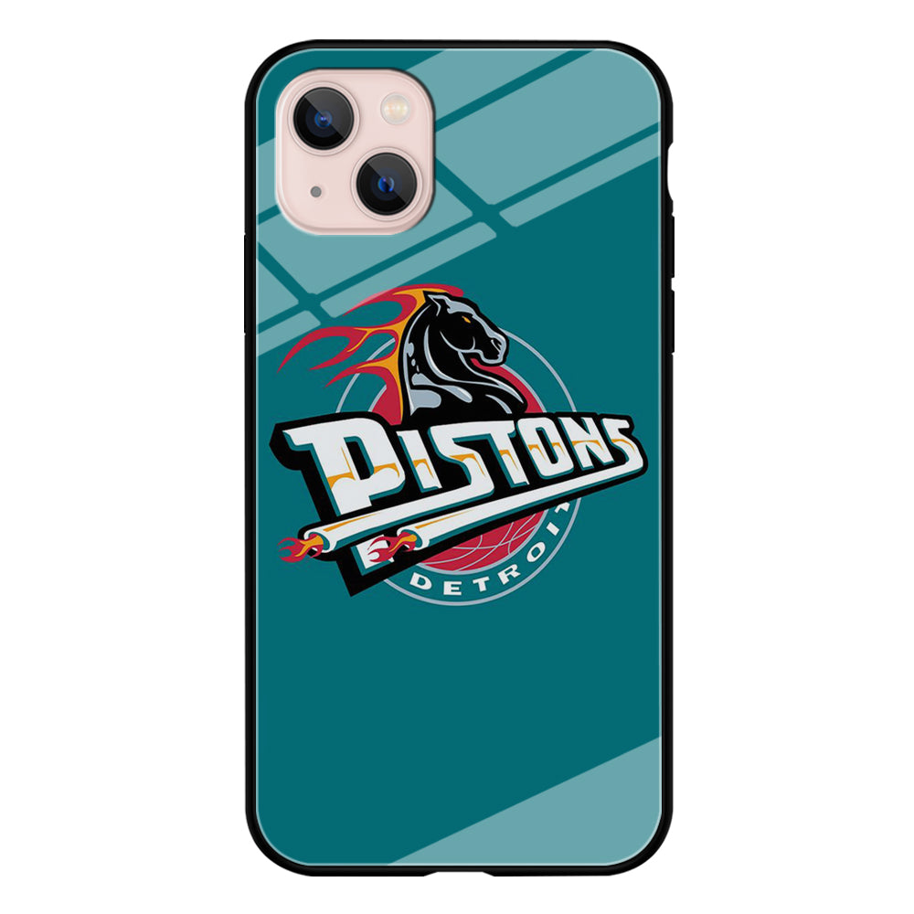 NBA Detroit Pistons Basketball 001 iPhone 13 Mini Case-Phone Case-Tempered Glass Case-Altracase
