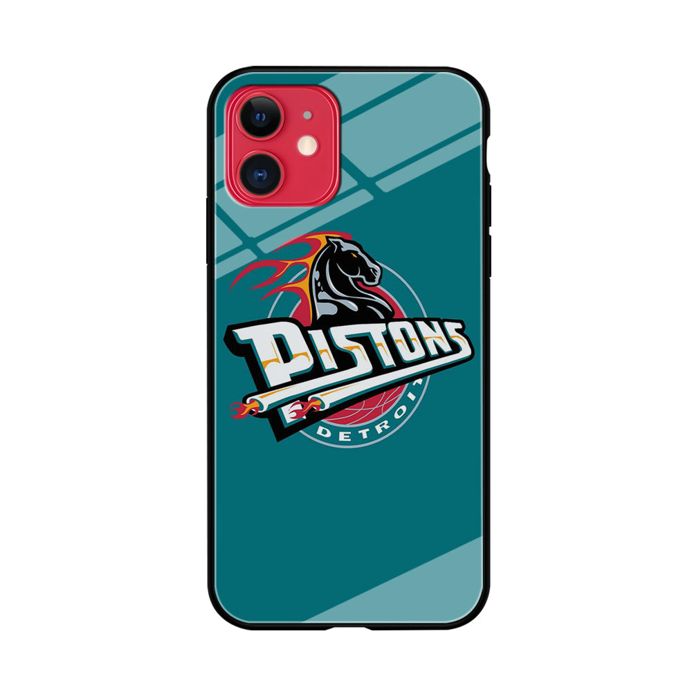 NBA Detroit Pistons Basketball 001 iPhone 11 Case-Phone Case-Tempered Glass Case-Altracase