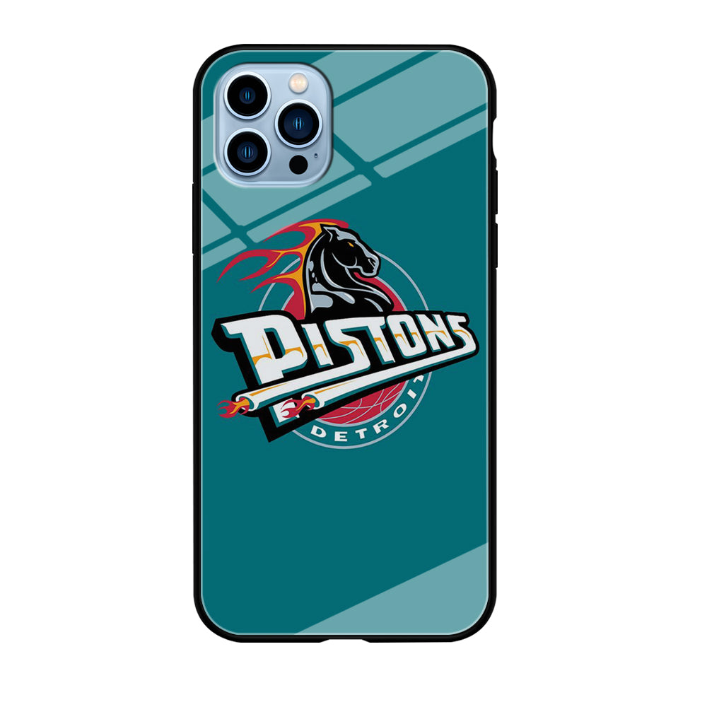 NBA Detroit Pistons Basketball 001 iPhone 12 Pro Max Case-Phone Case-Tempered Glass Case-Altracase