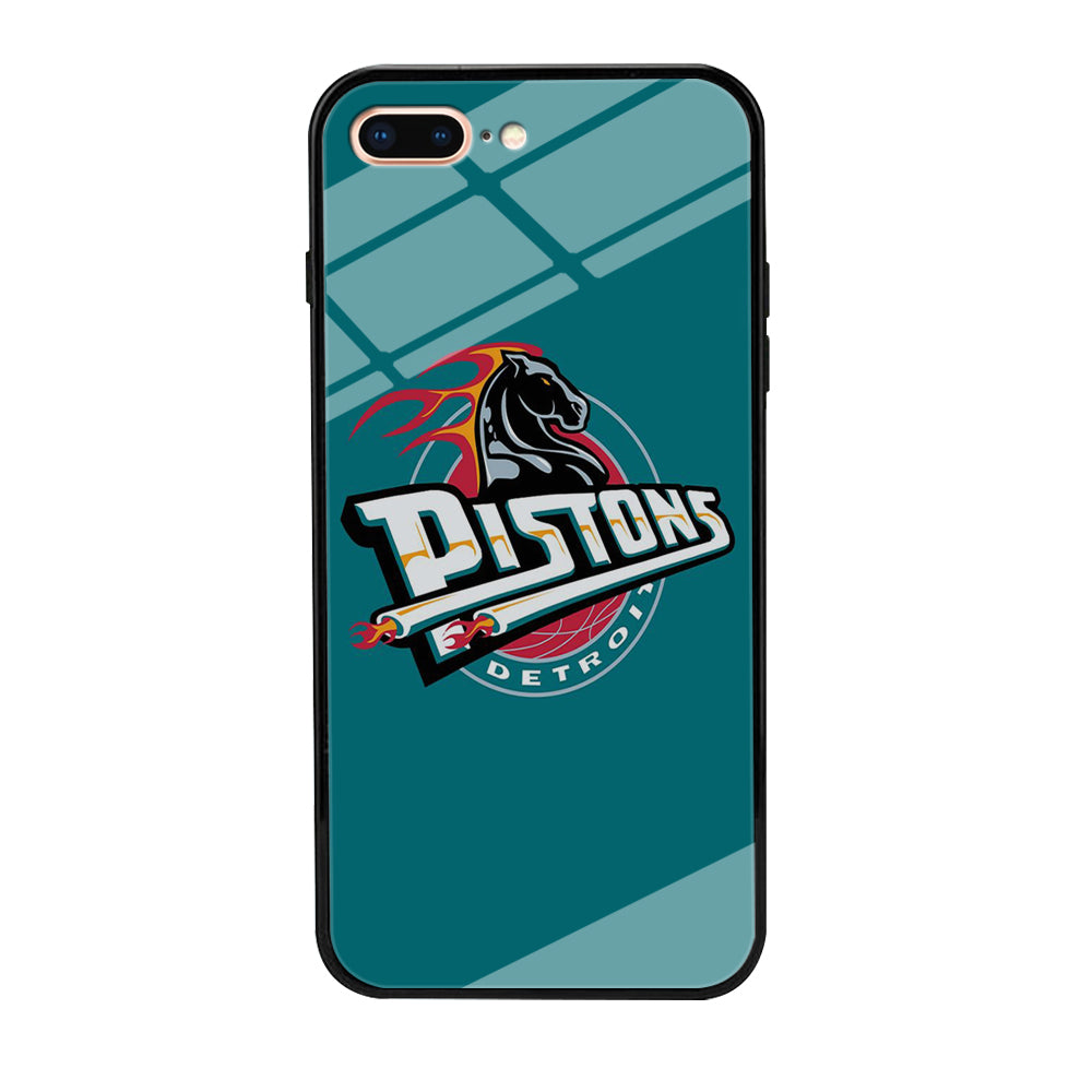 NBA Detroit Pistons Basketball 001 iPhone 8 Plus Case-Phone Case-Tempered Glass Case-Altracase