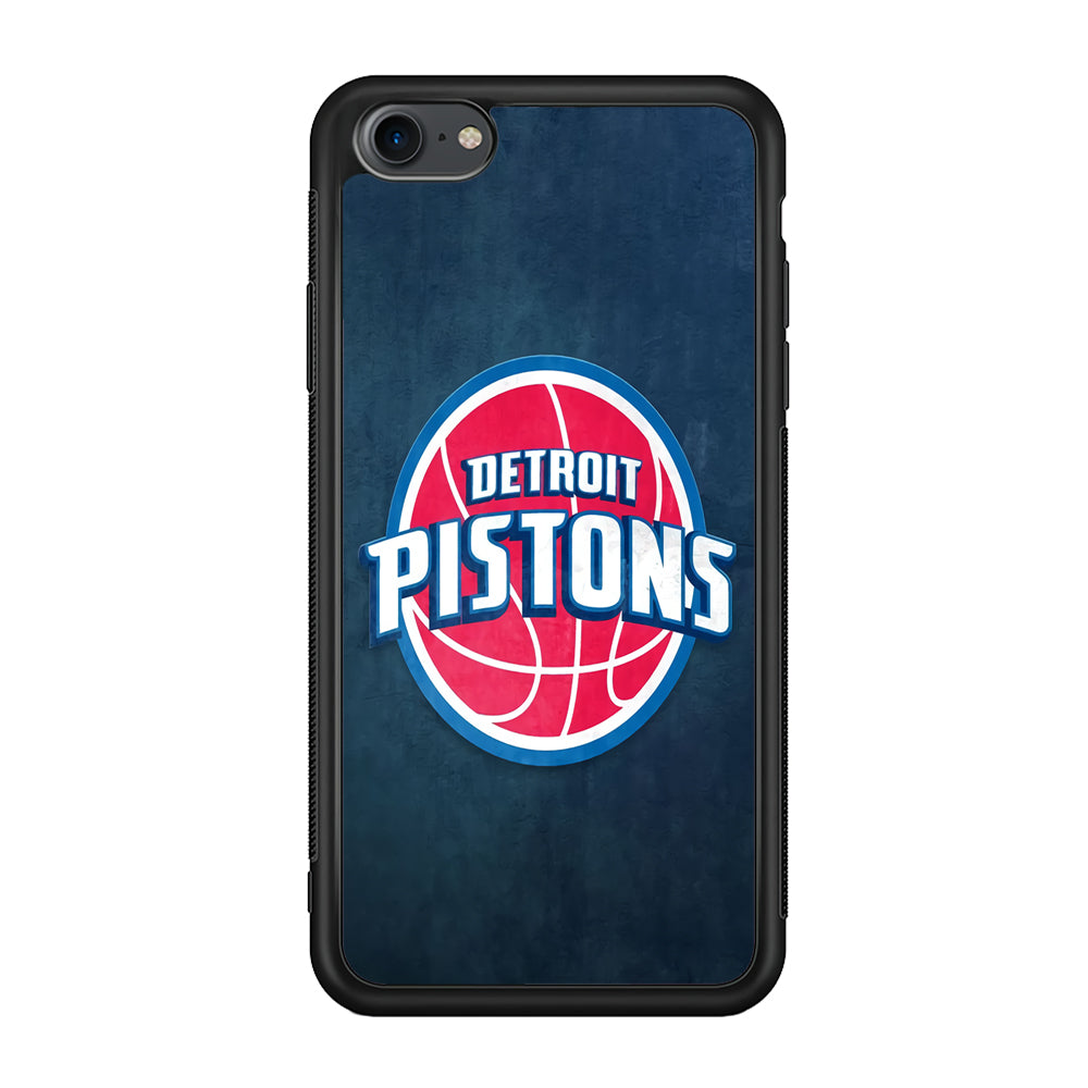 NBA Detroit Pistons Basketball 002 iPhone 7 Case-Phone Case-Rubber Black (2D Case)-Altracase