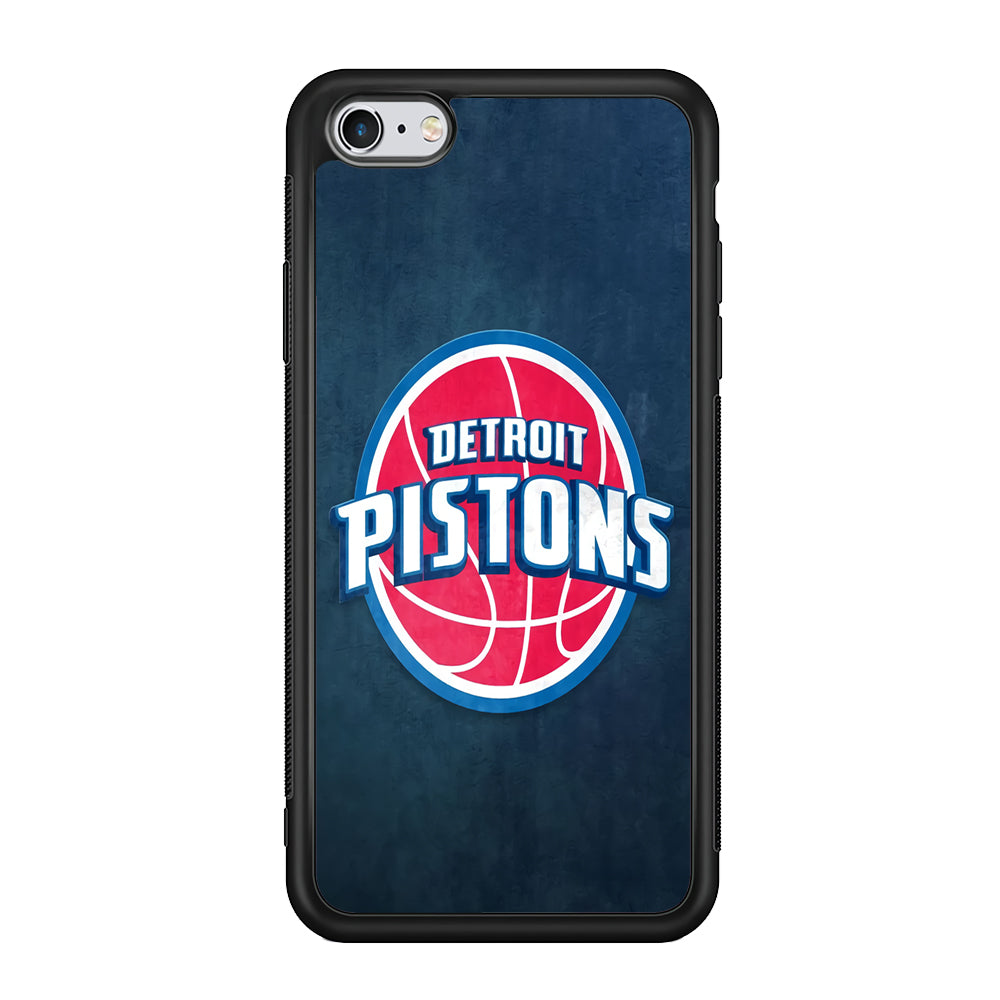 NBA Detroit Pistons Basketball 002 iPhone 6 | 6s Case-Phone Case-Rubber Black (2D Case)-Altracase