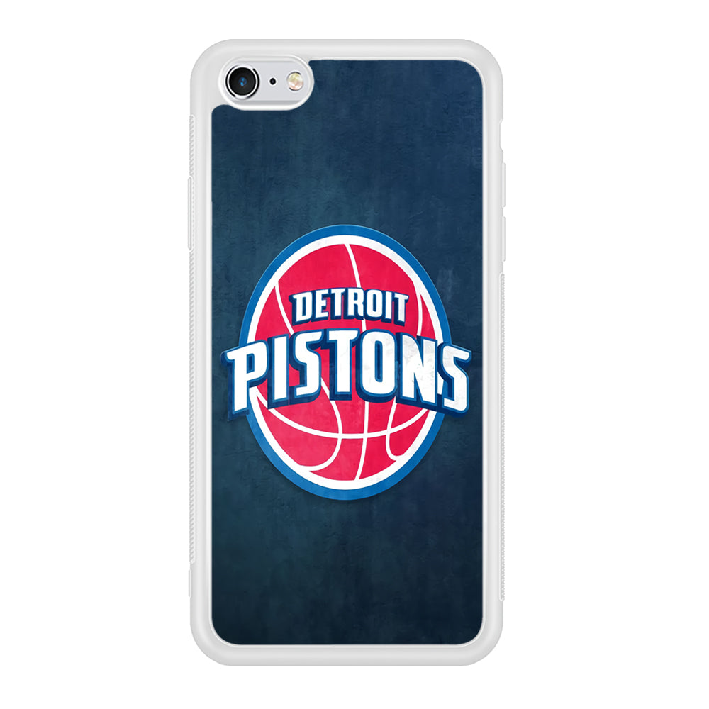 NBA Detroit Pistons Basketball 002 iPhone 6 | 6s Case-Phone Case-Rubber White (2D Case)-Altracase