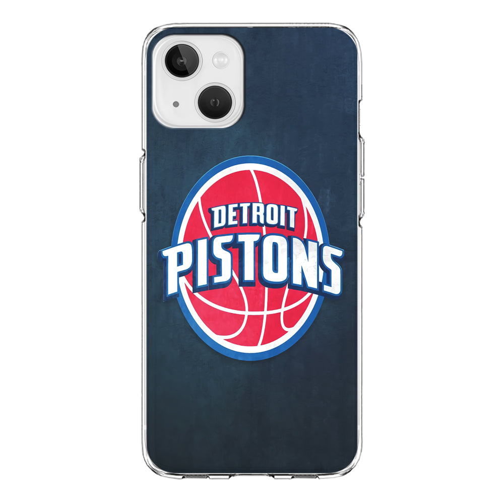 NBA Detroit Pistons Basketball 002 iPhone 13 Mini Case-Phone Case-Clear Soft Case-Altracase