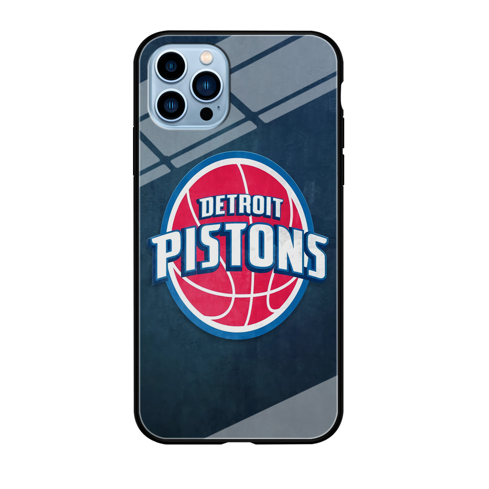 NBA Detroit Pistons Basketball 002 iPhone 12 Pro Max Case-Phone Case-Tempered Glass Case-Altracase