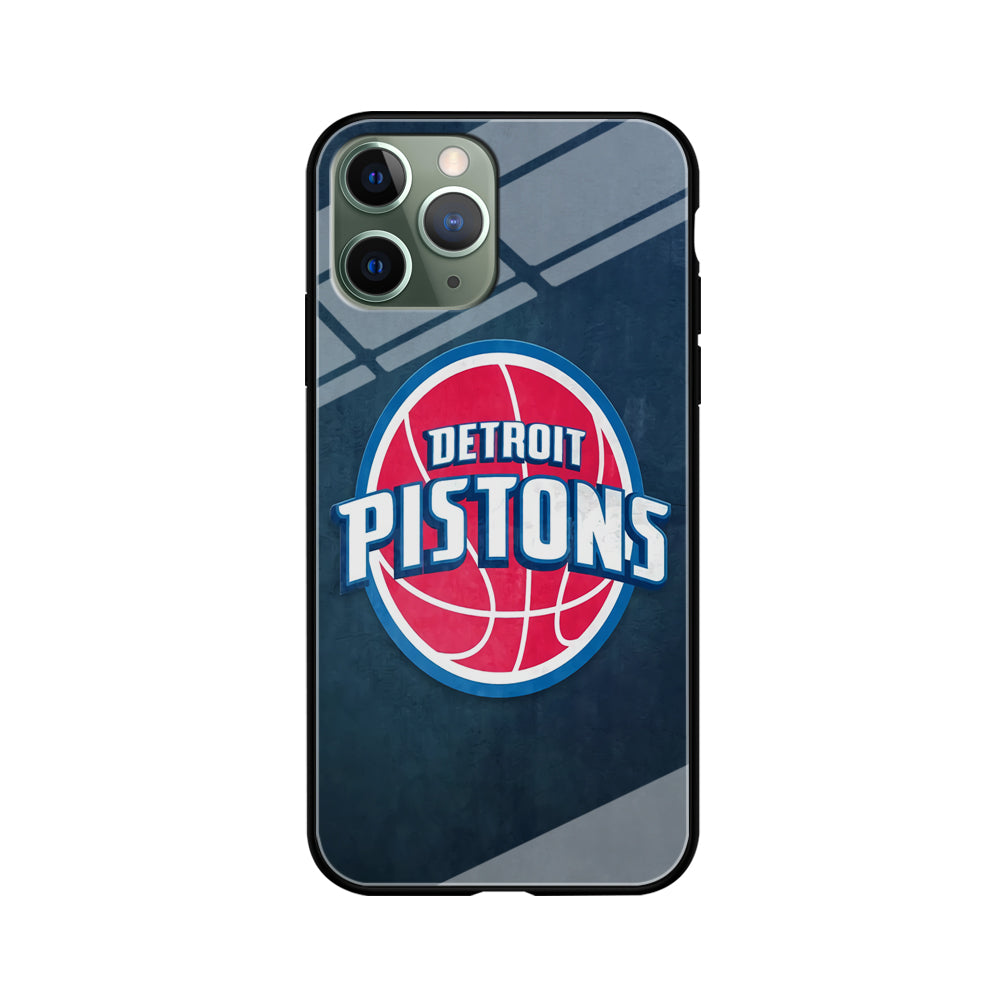 NBA Detroit Pistons Basketball 002 iPhone 11 Pro Max Case-Phone Case-Tempered Glass Case-Altracase