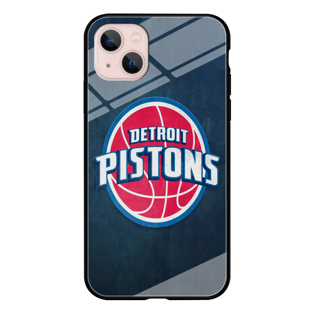 NBA Detroit Pistons Basketball 002 iPhone 13 Mini Case-Phone Case-Tempered Glass Case-Altracase