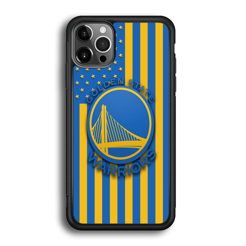 NBA Golden State Warriors Basketball 001 iPhone 12 Pro Max Case-Phone Case-Rubber Black (2D Case)-Altracase