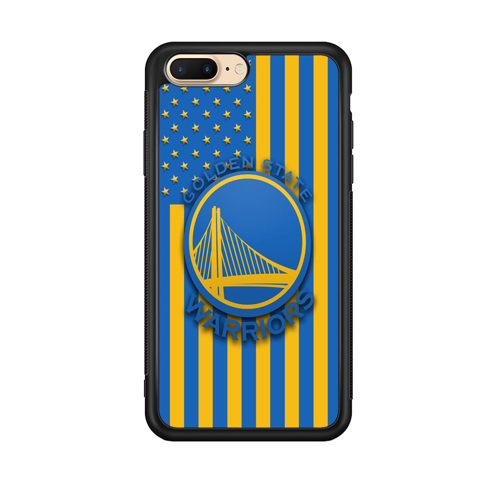 NBA Golden State Warriors Basketball 001 iPhone 7 Plus Case-Phone Case-Rubber Black (2D Case)-Altracase