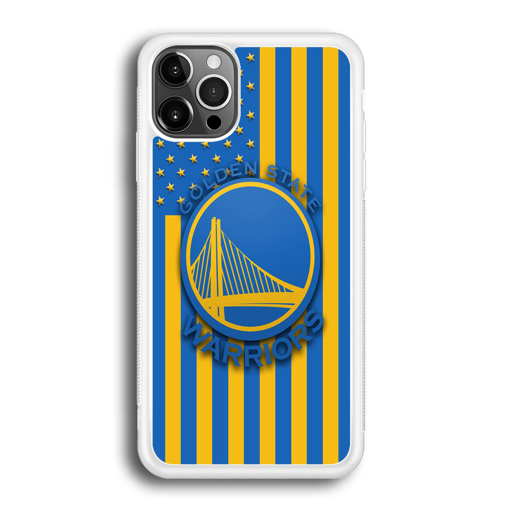 NBA Golden State Warriors Basketball 001 iPhone 12 Pro Max Case-Phone Case-Rubber White (2D Case)-Altracase