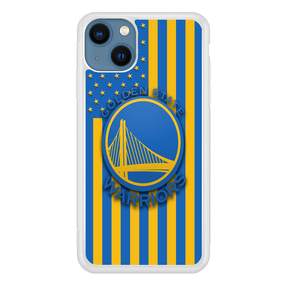 NBA Golden State Warriors Basketball 001 iPhone 13 Mini Case-Phone Case-Rubber White (2D Case)-Altracase
