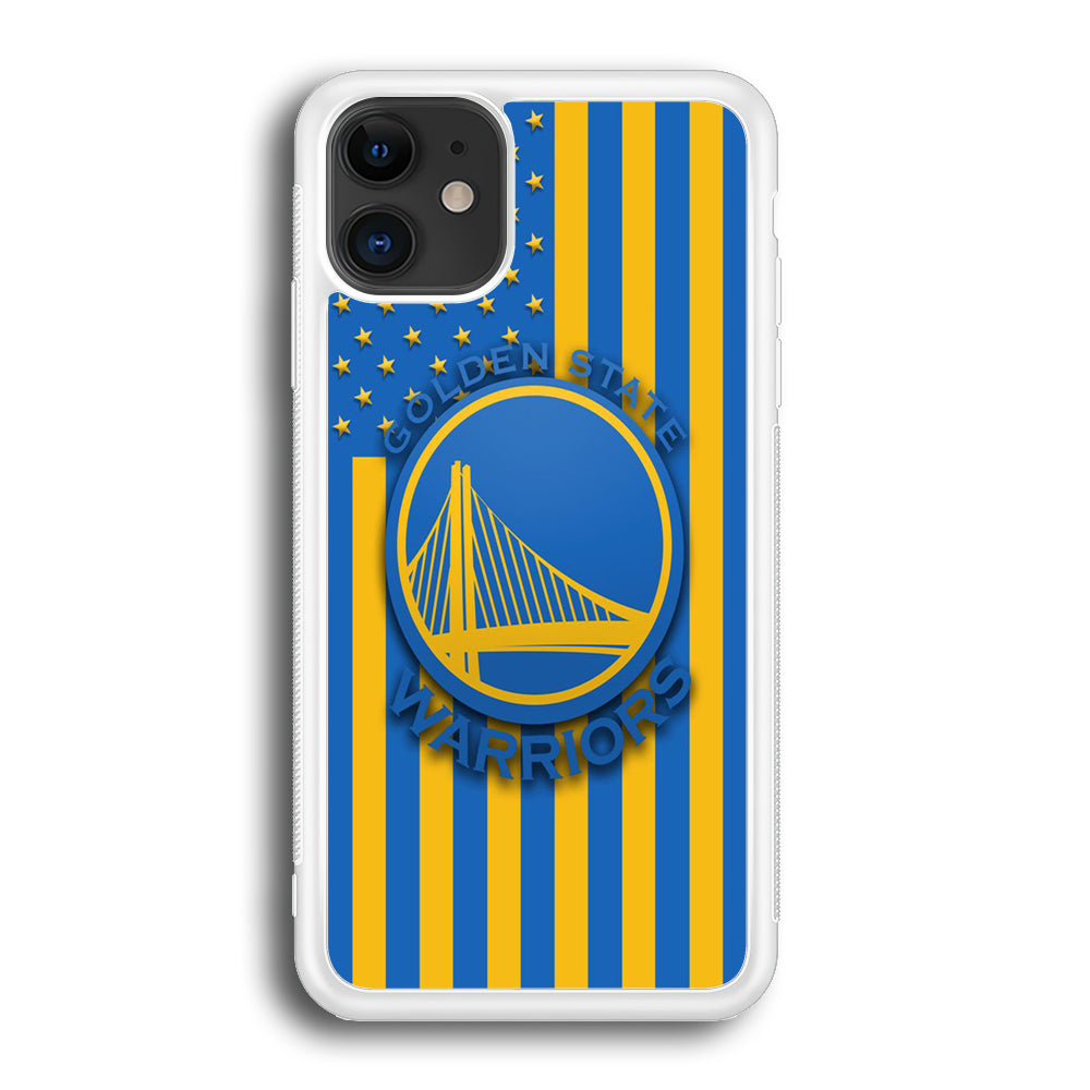 NBA Golden State Warriors Basketball 001 iPhone 12 Case-Phone Case-Rubber White (2D Case)-Altracase