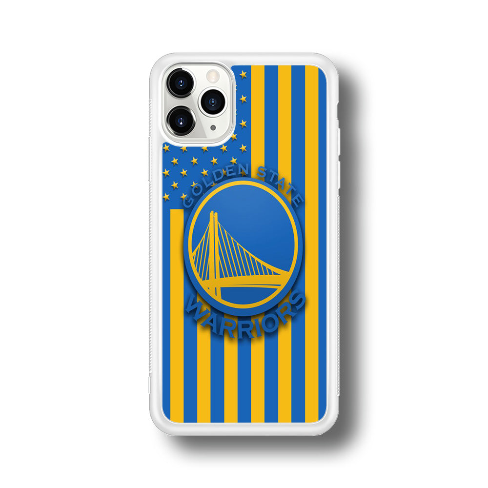 NBA Golden State Warriors Basketball 001 iPhone 11 Pro Max Case-Phone Case-Rubber White (2D Case)-Altracase