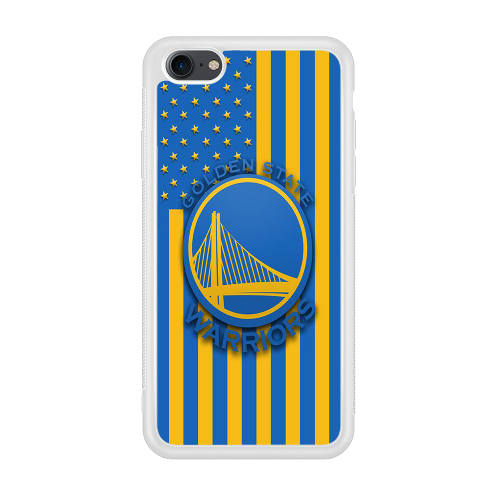 NBA Golden State Warriors Basketball 001 iPhone 7 Case-Phone Case-Rubber White (2D Case)-Altracase