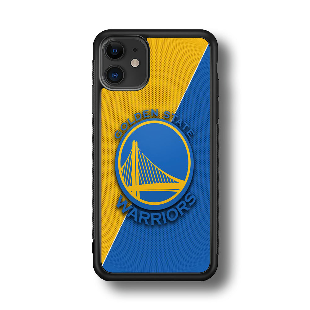 NBA Golden State Warriors Basketball 002 iPhone 11 Case-Phone Case-Rubber Black (2D Case)-Altracase