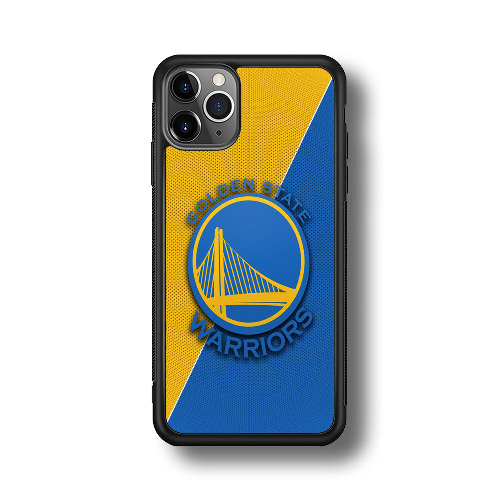 NBA Golden State Warriors Basketball 002 iPhone 11 Pro Max Case-Phone Case-Rubber Black (2D Case)-Altracase