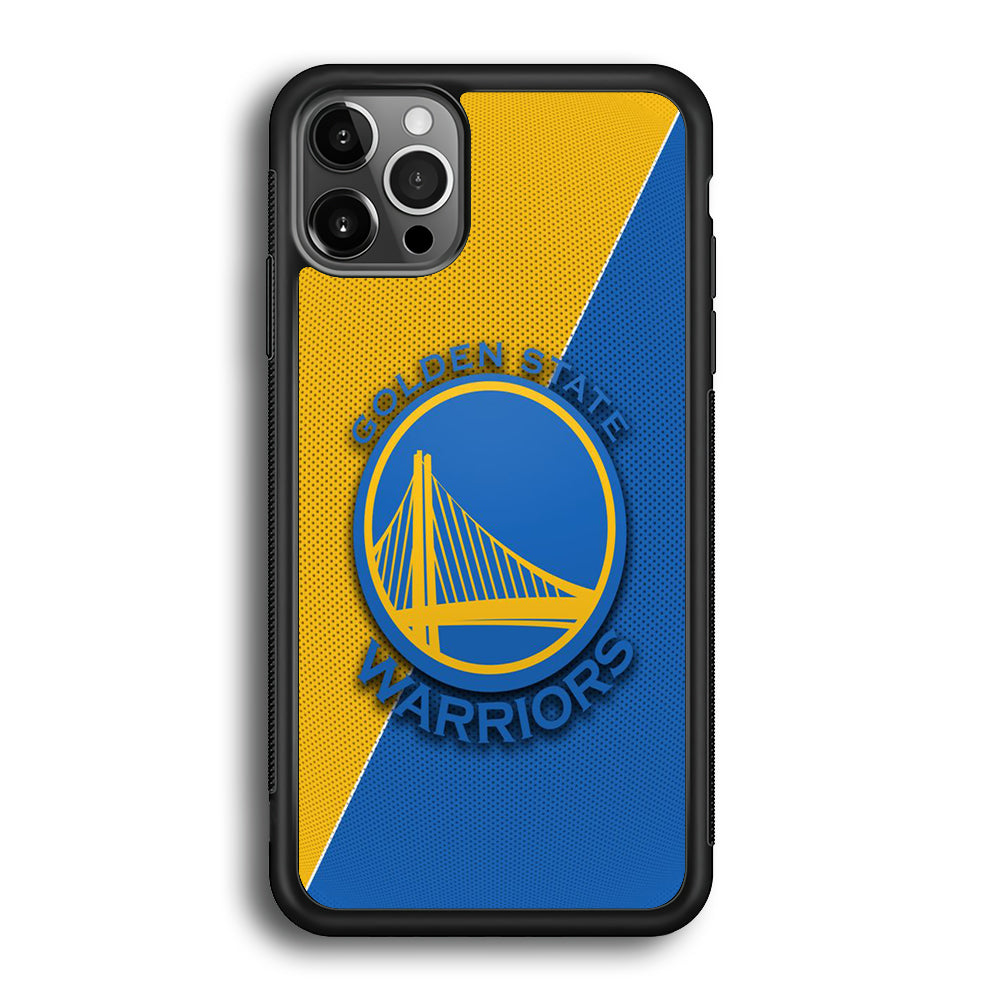 NBA Golden State Warriors Basketball 002 iPhone 12 Pro Max Case-Phone Case-Rubber Black (2D Case)-Altracase