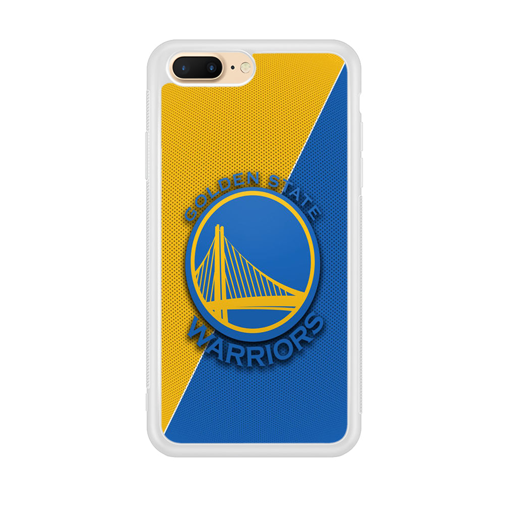 NBA Golden State Warriors Basketball 002 iPhone 8 Plus Case-Phone Case-Rubber White (2D Case)-Altracase