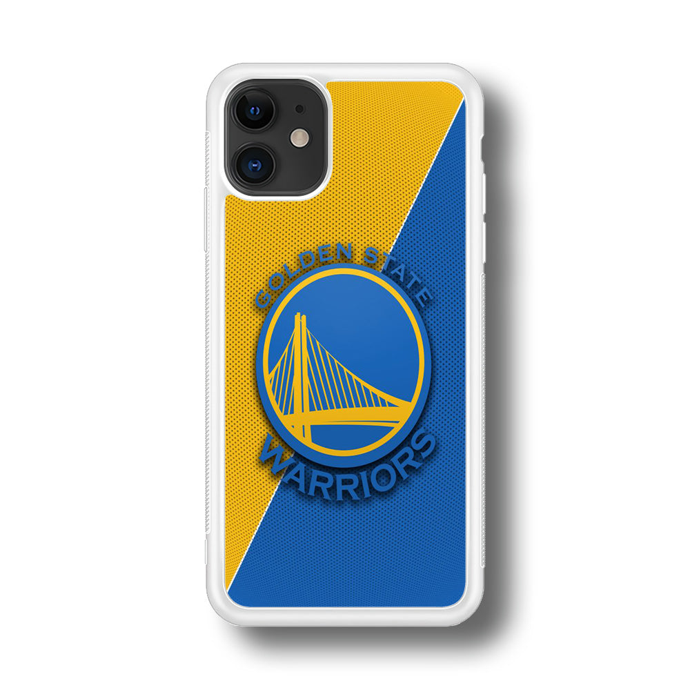 NBA Golden State Warriors Basketball 002 iPhone 11 Case-Phone Case-Rubber White (2D Case)-Altracase