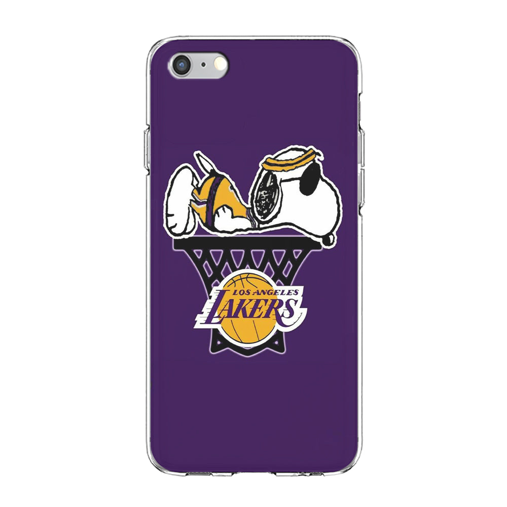NBA Lakers Snoopy Basketball iPhone 6 | 6s Case-Phone Case-Clear Soft Case-Altracase