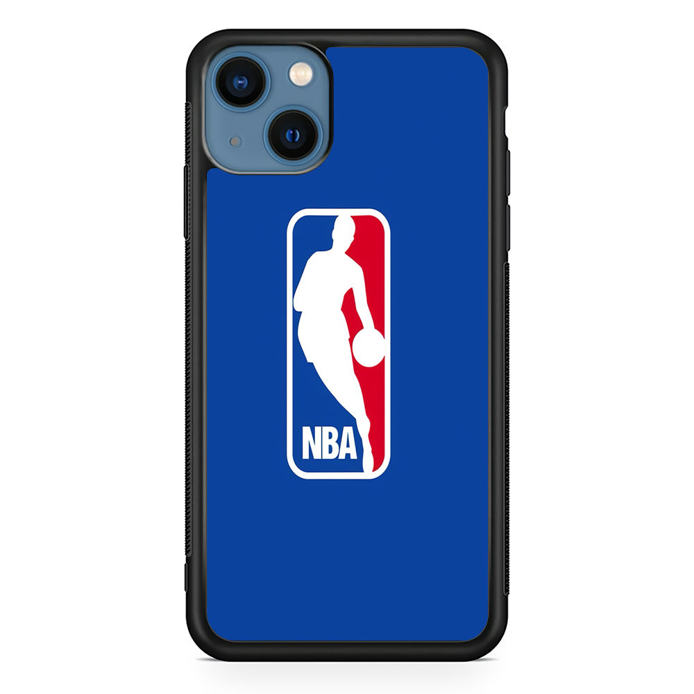 NBA Logo iPhone 13 Mini Case-Phone Case-Rubber Black (2D Case)-Altracase