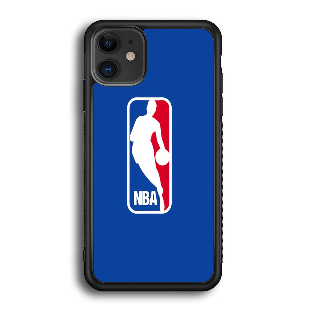 NBA Logo iPhone 12 Case-Phone Case-Rubber Black (2D Case)-Altracase