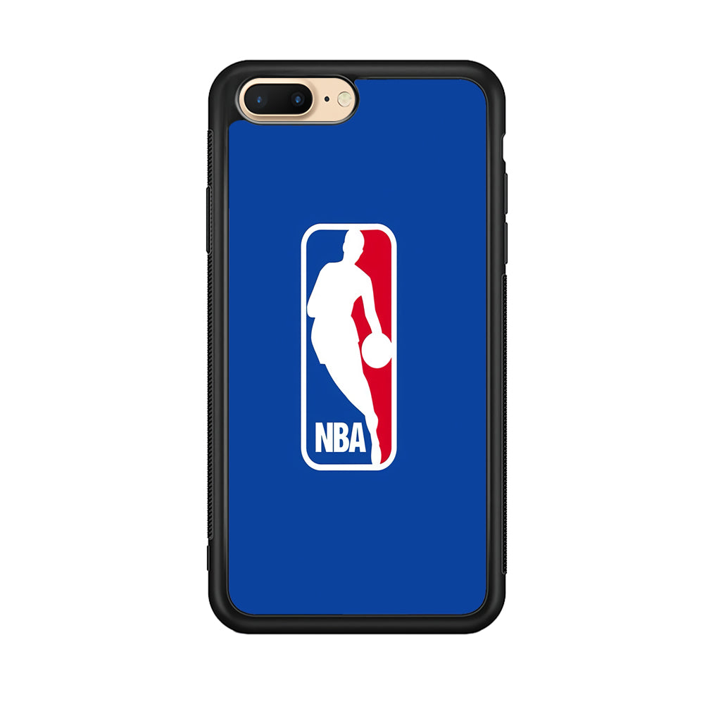 NBA Logo iPhone 8 Plus Case-Phone Case-Rubber Black (2D Case)-Altracase