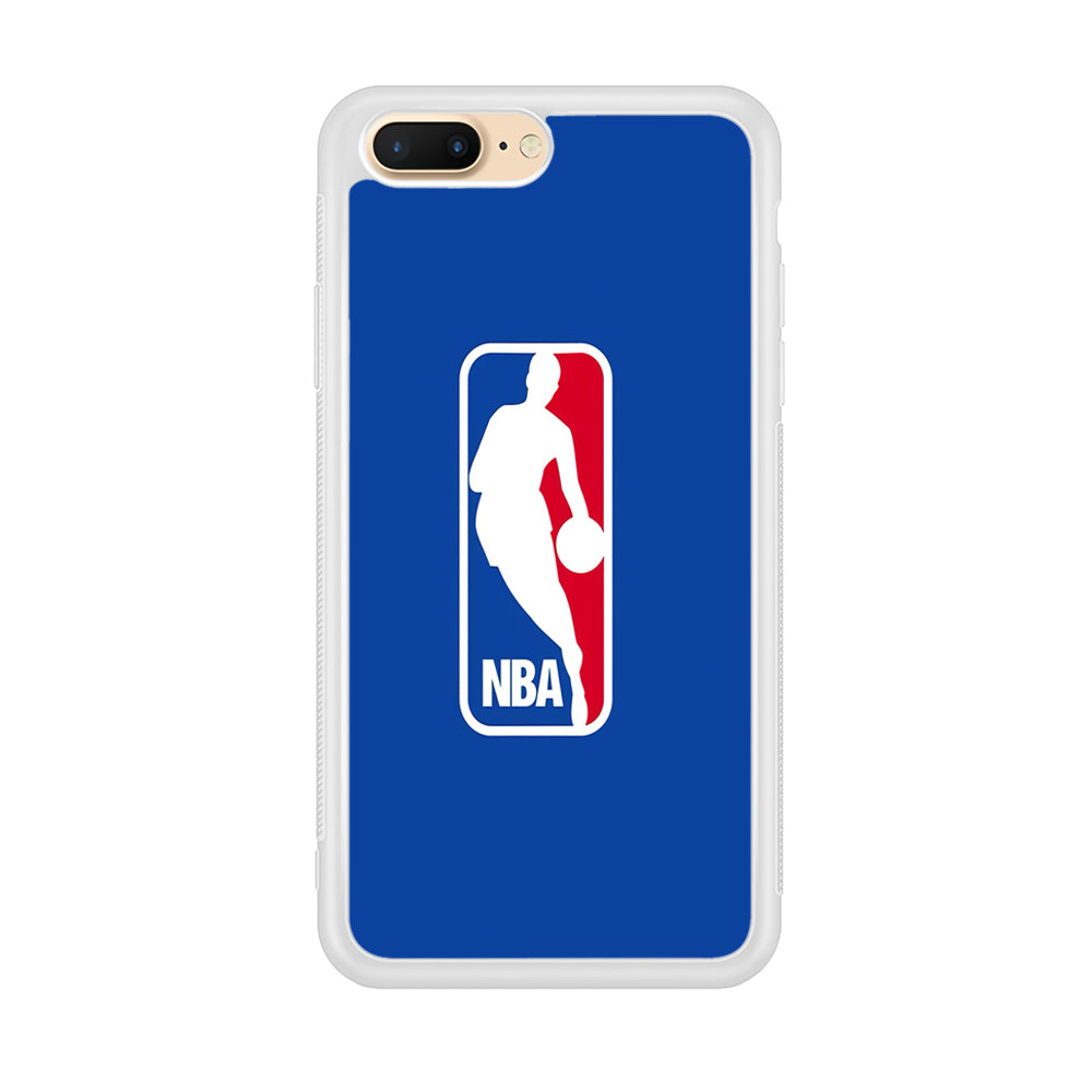NBA Logo iPhone 8 Plus Case-Phone Case-Rubber White (2D Case)-Altracase