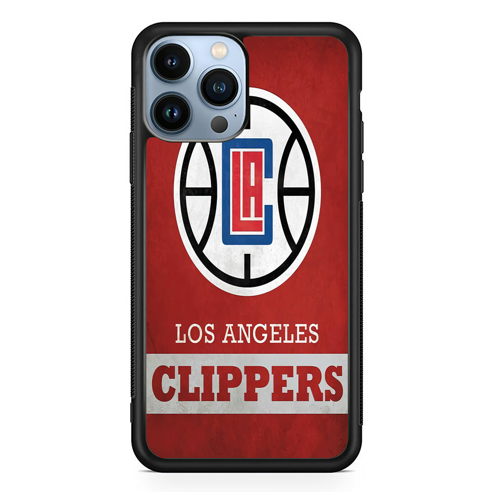 NBA Los Angeles Clippers Basketball 001 iPhone 13 Pro Case-Phone Case-Rubber Black (2D Case)-Altracase