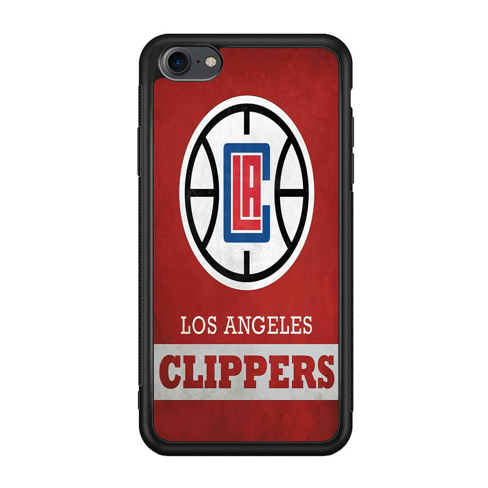 NBA Los Angeles Clippers Basketball 001 iPhone 7 Case-Phone Case-Rubber Black (2D Case)-Altracase