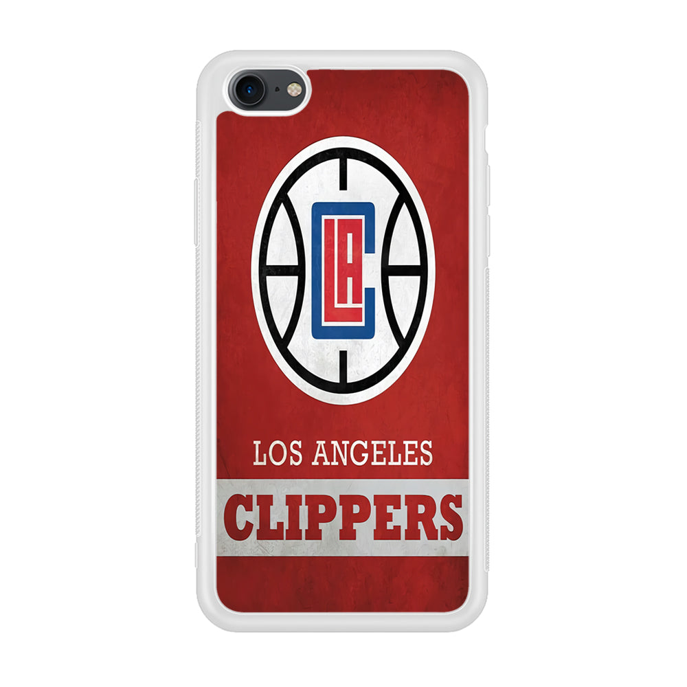 NBA Los Angeles Clippers Basketball 001 iPhone 7 Case-Phone Case-Rubber White (2D Case)-Altracase