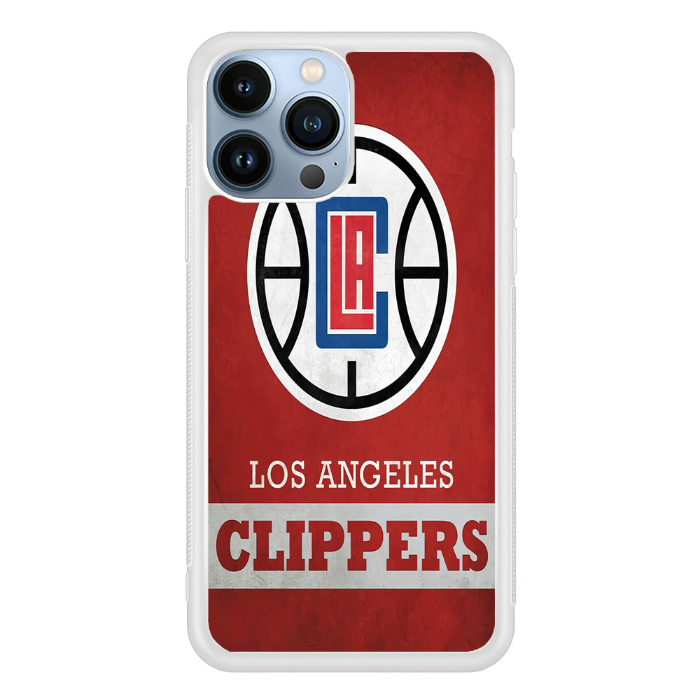 NBA Los Angeles Clippers Basketball 001 iPhone 13 Pro Case-Phone Case-Rubber White (2D Case)-Altracase