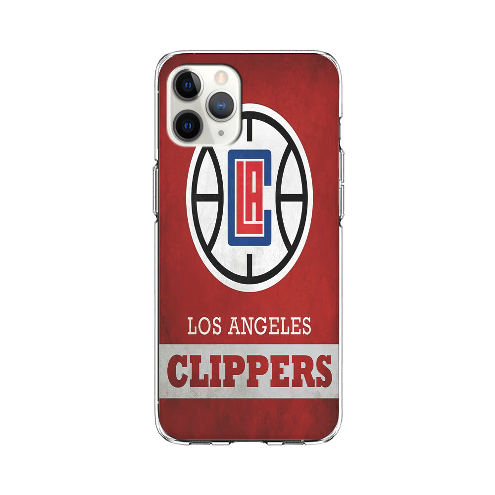 NBA Los Angeles Clippers Basketball 001 iPhone 11 Pro Max Case-Phone Case-Clear Soft Case-Altracase