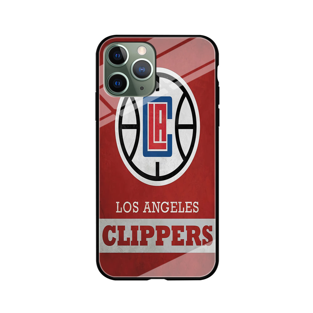 NBA Los Angeles Clippers Basketball 001 iPhone 11 Pro Max Case-Phone Case-Tempered Glass Case-Altracase
