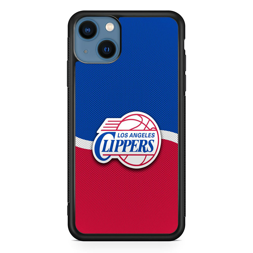 NBA Los Angeles Clippers Basketball 002 iPhone 13 Mini Case-Phone Case-Rubber Black (2D Case)-Altracase