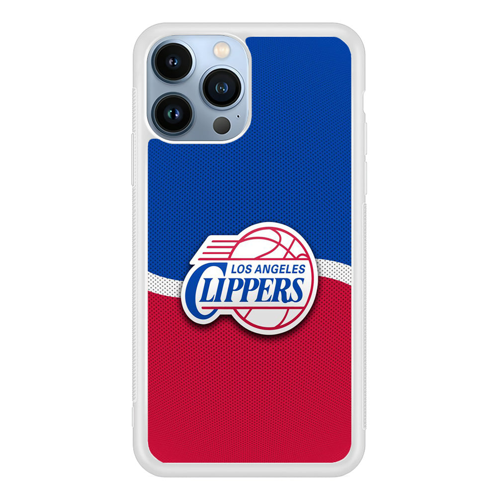 NBA Los Angeles Clippers Basketball 002 iPhone 13 Pro Case-Phone Case-Rubber White (2D Case)-Altracase