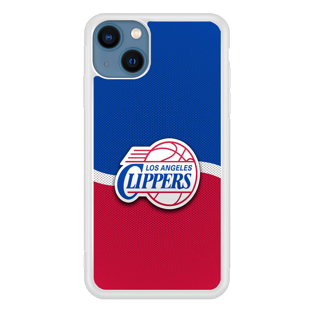NBA Los Angeles Clippers Basketball 002 iPhone 13 Mini Case-Phone Case-Rubber White (2D Case)-Altracase