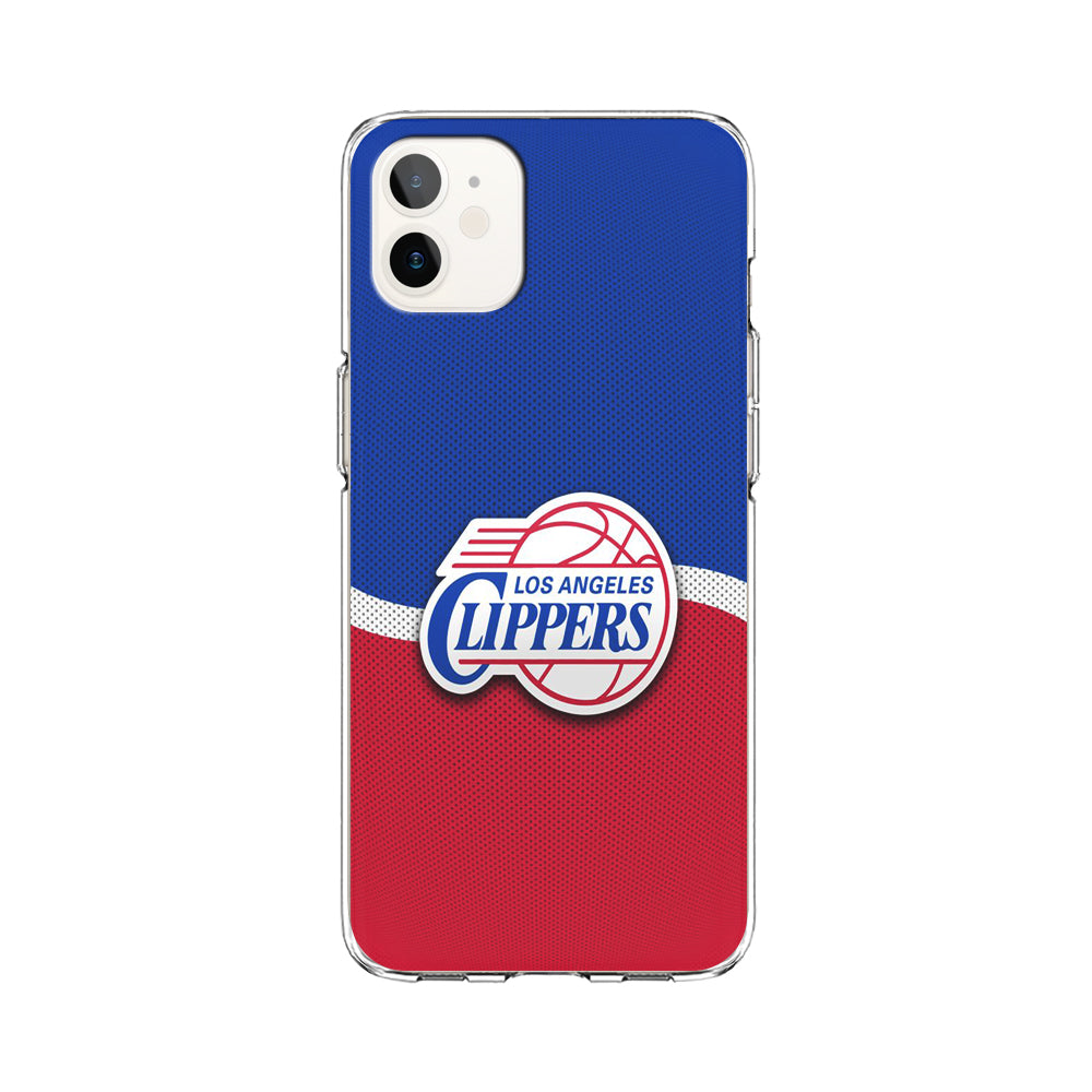 NBA Los Angeles Clippers Basketball 002 iPhone 12 Case-Phone Case-Clear Soft Case-Altracase