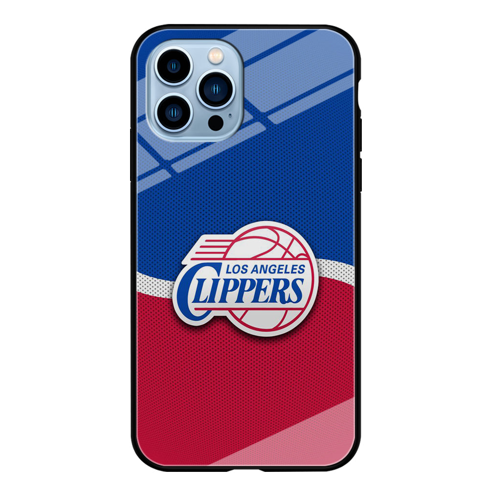 NBA Los Angeles Clippers Basketball 002 iPhone 13 Pro Max Case-Phone Case-Tempered Glass Case-Altracase