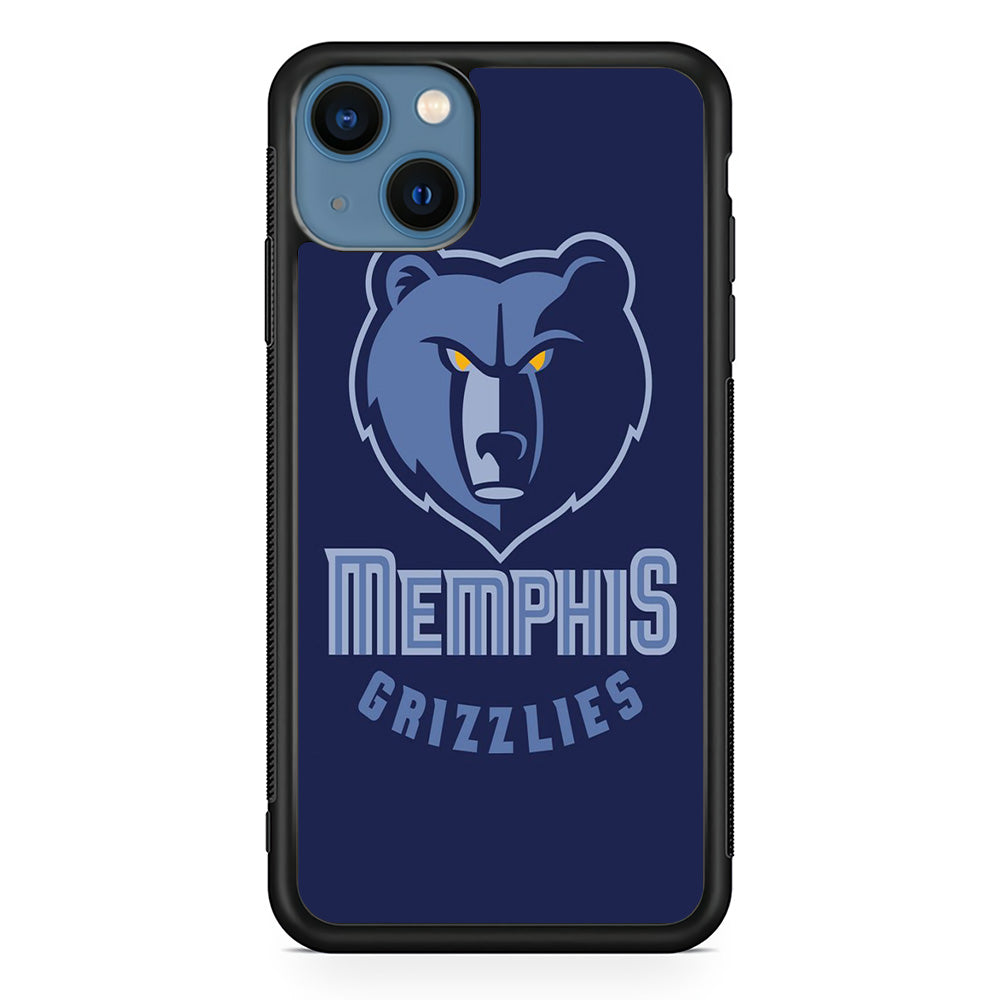 NBA Memphis Grizzlies Basketball 001 iPhone 13 Mini Case-Phone Case-Rubber Black (2D Case)-Altracase
